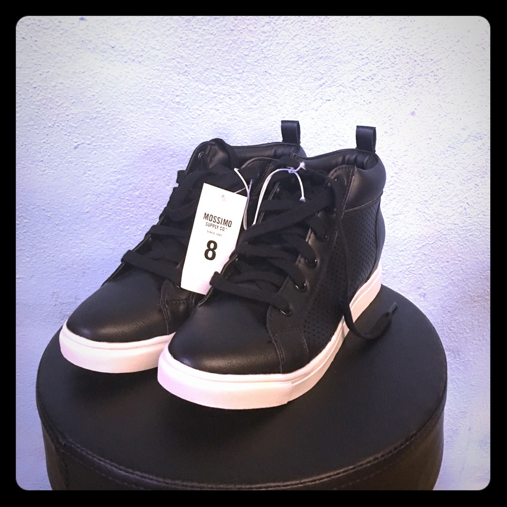 Brand New with Tags, Mossimo, black sneakers.